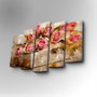 Wallity Cuadro Decorativo en Lienzo 5 Piezas 5PUC-046 Multicolor